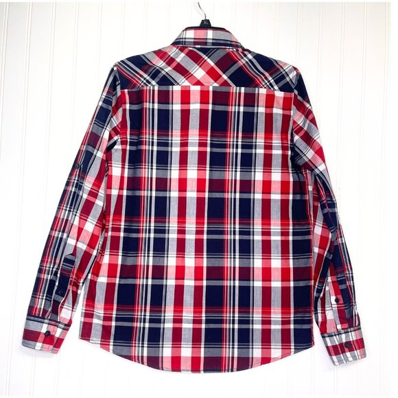 Eighty Eight - Platinum Plaid Casual Button Down Size Small - Picture 2 of 9